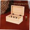 Tofficu Wooden Essential Oil Storage Box Compartment Aromatherapy Organizer Essential Oil Holder Organizer Tray view 3