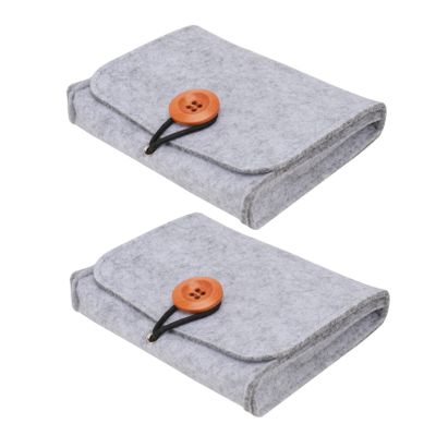 WOONEKY 2pcs Essential Oil Storage Bag for Bottles Compact Travel Organizer Pouch Felt Case for Aromatherapy Oils Lightweight and Convenient for Daily Use Travel