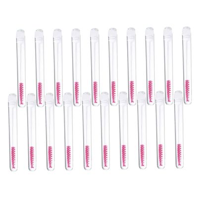 AUTSUPPL 20pcs Lash Brush Tubes Mascara Bottles Eyelash Spoolies for Eye Makeup Lash Brushes for Beginners Artists