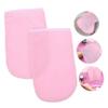Anneome Paraffin Wax Gloves for Spa Moisturizing Comfortable Hand Covers for Moisturization and Care Suitable for Hand Reusable and Easy to Clean Pink with White Trim view 2