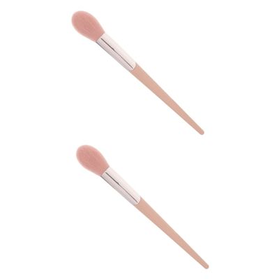 Gogogmee 2pcs Blush Brush for Women Face Makeup Brush Body Cosmetics Blending Brush Soft Bristles Brush