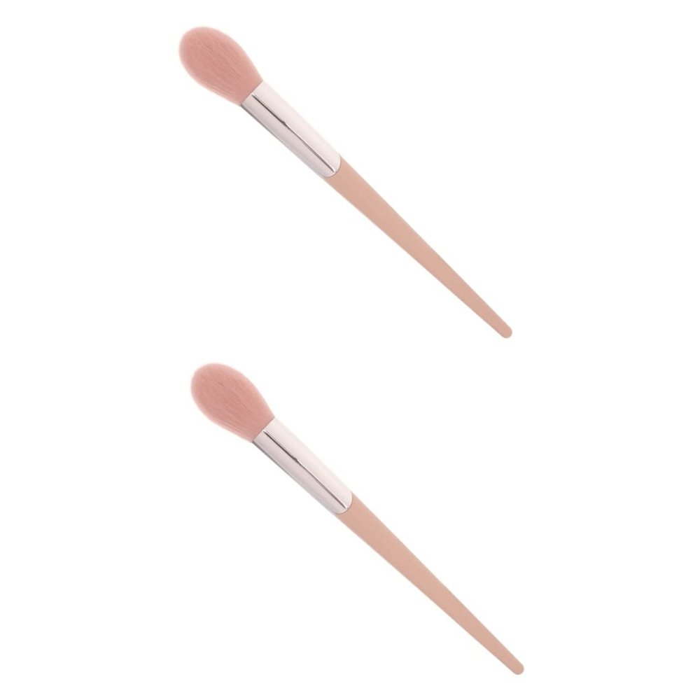 Gogogmee 2pcs Blush Brush for Women Face Makeup Brush Body Cosmetics Blending Brush Soft Bristles Brush