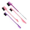 SOESFOUFU 4pcs Dual Head Eyebrow and Eyelash Grooming Comb for Women Lightweight Durable and Versatile Makeup Tool for Shaped Brows and Separated Lashes view 1