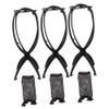 WOONEKY 3pcs Wig Stand Set Holder and Wig Nets Portable Display Rack for Easy Drying and Storage of Multiple for Travel and Home Use view 1