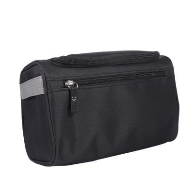 WOONEKY Portable Seasoning Bottle Storage Bag for Outdoor Travel Scratch Durable Toiletries Pouch Stylish Makeup Organizer Black