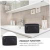 WOONEKY Portable Seasoning Bottle Storage Bag for Outdoor Travel Scratch Durable Toiletries Pouch Stylish Makeup Organizer Black view 4