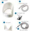 KJLYLPP Pedicure Bath, Muslim Footbath with Inlet/Outlet Pipes and Angle Valves, Press Spray Function and High Temperature Resistance 90C, Promote Blood Circulation view 3