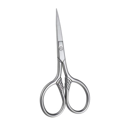 WOONEKY Stainless Steel Beard Shears for Men Professional Trimming Scissors for Facial Hair Silver Design for Precise Grooming and Styling Easy to Use for All Hair Types
