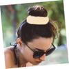 WOONEKY 8pcs Bun Maker Reusable Hair Styling Tools for Women Easy Use Accessories for Hair Buns for Weddings Prom and Daily Use Includes Small Medium Large Beige view 3