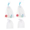 WOONEKY 4pcs Facial Foaming Nets for Cleansing Portable Exfoliating Mesh Soap Pouches for Handmade and Cosmetic Soaps for Daily Face Wash and Shower Use view 1