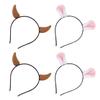 MERRYHAPY 4pcs Christmas Deer Antlers Headband Cute Reindeer Horn Hair Accessories for Boys and Girls Adults for Holiday Parties and Festive Outfits view 1