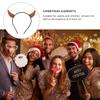 MERRYHAPY 4pcs Christmas Deer Antlers Headband Cute Reindeer Horn Hair Accessories for Boys and Girls Adults for Holiday Parties and Festive Outfits view 2