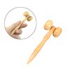 SOESFOUFU Wooden Face Mini Massage Roller for Men and Women Natural Design for Soothing Relief of Stiffness and Tension Neck Back and Legs view 3