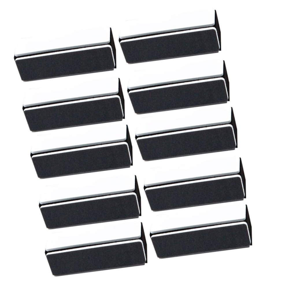 WOONEKY 10pcs Professional Nail Buffer Square Nail File Artwork Polishing Sponge Boards for Sander for Thick Sponges