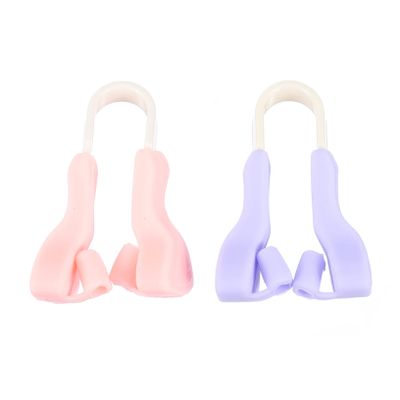 WOONEKY 2pcs Silicone Nose Shaper Clip for Adults Nose Lifting Bridge Straightener Soft Silicone Slimming Tool for Perfecting Shape for Daily Use