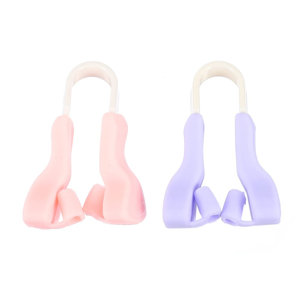 WOONEKY 2pcs Silicone Nose Shaper Clip for Adults Nose Lifting Bridge Straightener Soft Silicone Slimming Tool for Perfecting Shape for Daily Use