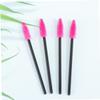 SOESFOUFU 100pcs Disposable Mascara Brush Fine Nylon Bristles for Daily Eye Makeup Rosy view 4