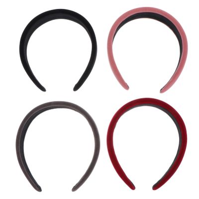MERRYHAPY 4pcs Floral Hairband Women Sponge Headband Fashion Head Accessories for Holiday Adults Retro Headdress