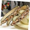 SOESFOUFU Women Rhinestone Headband Wide Edge Hairpin Headwraps Crystal Headband Vintage Headdress Hair Accessories view 3