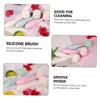 WOONEKY 3pcs Double-Sided Silicone Face Brush for and Exfoliation Safe for White and for Daily Facial Care view 3
