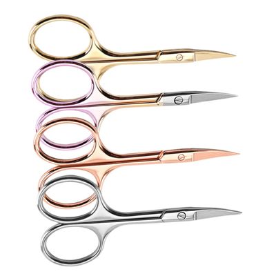 TOVINANNA 4pcs Beard Scissors Men Hair Clippers for Barber Shop Mustache Trimmer Precision Stainless Steel Shears Random Color