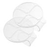 CIMAXIC 2pcs Makeup Palette Acrylic Foundation Pigment Mixer Hand Palette for Foundation Makeup Organizer view 1