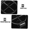 CIMAXIC 2pcs Makeup Palette Acrylic Foundation Pigment Mixer Hand Palette for Foundation Makeup Organizer view 2