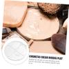 CIMAXIC 2pcs Makeup Palette Acrylic Foundation Pigment Mixer Hand Palette for Foundation Makeup Organizer view 3