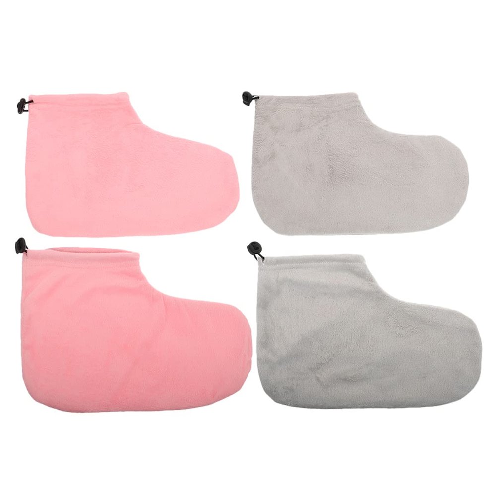 SOESFOUFU 2pairs Paraffin Wax Therapy Foot Covers Soft Moisturizing Foot Wraps for Spa and Home Use Keeps Warm during Wax Treatments for Dry and Cracked Skin Care