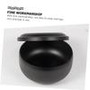 WOONEKY Shaving Soap Bowl Home Use Bubbling Container Foaming Lid Razor for Men Smooth Edges to Store view 3