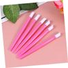 SOESFOUFU 100pcs Pink Plastic Cuticle Pusher and Dead Skin Remover Sticks for Professional Manicure Art Lightweight and Durable Nail Cleaning Tools for Home and Salon Use view 3