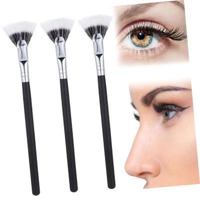 MERRYHAPY 3pcs Brushes for Precise Mascara Application Dual Layer Design for Lashes and Brow Grooming Comfortable Grip and Soft Bristles for Eye Makeup