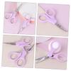 SOESFOUFU Stainless Steel Brow Scissors Eyebrow Hair Trimmer Facial Hair Removal for Women view 4