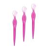 WOONEKY 3pcs Stainless Steel Eyebrow Razors for Precise Grooming Portable Beauty Makeup Tools Red for Women and Travel view 1
