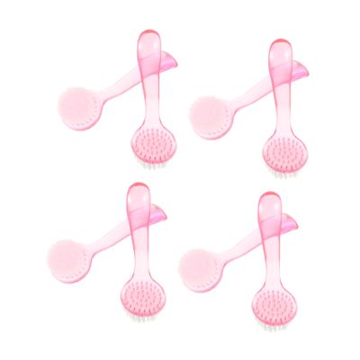 SOESFOUFU 8pcs Soft Bristle Facial Exfoliator Cleaner Nail Brush Gentle Pore Scrub for Deep Cleansing Random Colors for Skin Care Routine