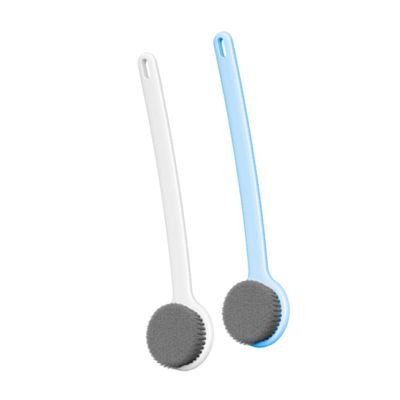 SOESFOUFU 2pcs Handle Bath Brushes Soft Bristles for Comfortable Back Scrubbing for Home and Travel Gentle Massage Bath Tool and Colors