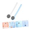 SOESFOUFU 2pcs Handle Bath Brushes Soft Bristles for Comfortable Back Scrubbing for Home and Travel Gentle Massage Bath Tool and Colors view 3