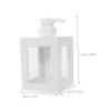 OUNONA 500ml Travel Size Lotion Soap Dispenser Bottle Refillable Pump Bottle for Bathroom Shampoo Body Wash view 2