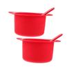 TOVINANNA Silicone Wax Warmer Liner Bowls 2 Sets Heat Resistant Wax Pots for Hair Removal with Sticks Sturdy Replacement Bowls view 1