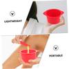 TOVINANNA Silicone Wax Warmer Liner Bowls 2 Sets Heat Resistant Wax Pots for Hair Removal with Sticks Sturdy Replacement Bowls view 4