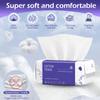Disposable Face Towel 400 Count, Face Towels, Soft Cotton Dry Wipes Facial Cloths Towelettes for Washing and Drying, Facial Tissue for Cleansing, Skincare and Makeup Remover view 3
