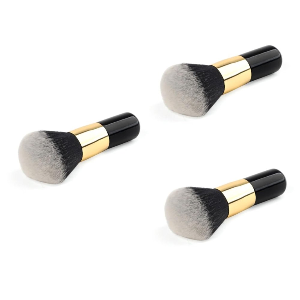 MERRYHAPY 3pcs Foundation Makeup Brush Flat Blending Brush for Makeup Powder Foundation