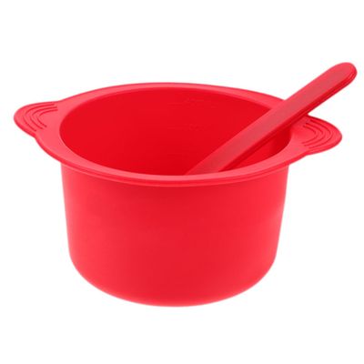 NULYLU 2sets High-temperature Resistant Silicone Bowls for Wax Warmer Replacement Wax Warmer Bowl with Scraper for Hair Removal and Mask Mixing