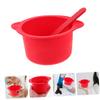 NULYLU 2sets High-temperature Resistant Silicone Bowls for Wax Warmer Replacement Wax Warmer Bowl with Scraper for Hair Removal and Mask Mixing view 3