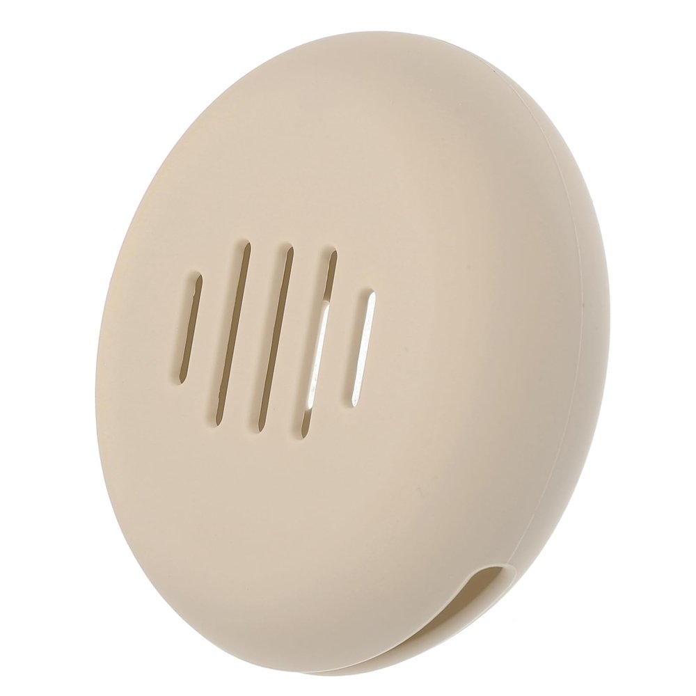AUTSUPPL Travel Makeup Brush Holder Portable Powder Puff Box Silicone Storage for Women