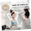 AUTSUPPL Travel Makeup Brush Holder Portable Powder Puff Box Silicone Storage for Women view 4