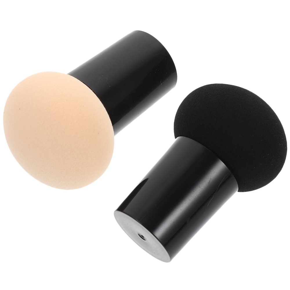 IWOWHERO 2pcs Powder Puff for Makeup Compact Foundation Sponge Dual-use for Liquid Soft and Gentle for Skin Types