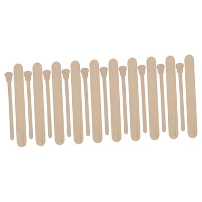 Healeved 100pcs Wooden Wax Applicators Portable Handheld Waxing Sticks for Hair Removal Crafting and Projects Smooth Safe Home Use
