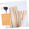 Healeved 100pcs Wooden Wax Applicators Portable Handheld Waxing Sticks for Hair Removal Crafting and Projects Smooth Safe Home Use view 4