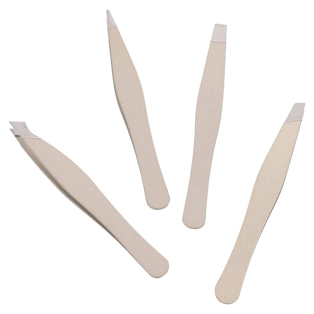 ASAKKURA 4pcs Eyebrow Tweezers Clip Kit Eyebrow Clip Clamp Brow Tweezer Makeup Tool